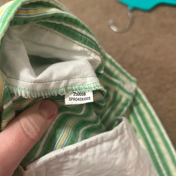 Delia’s vintage skirt‎ spring 2004 striped green size 11/12 - Picture 8 of 8